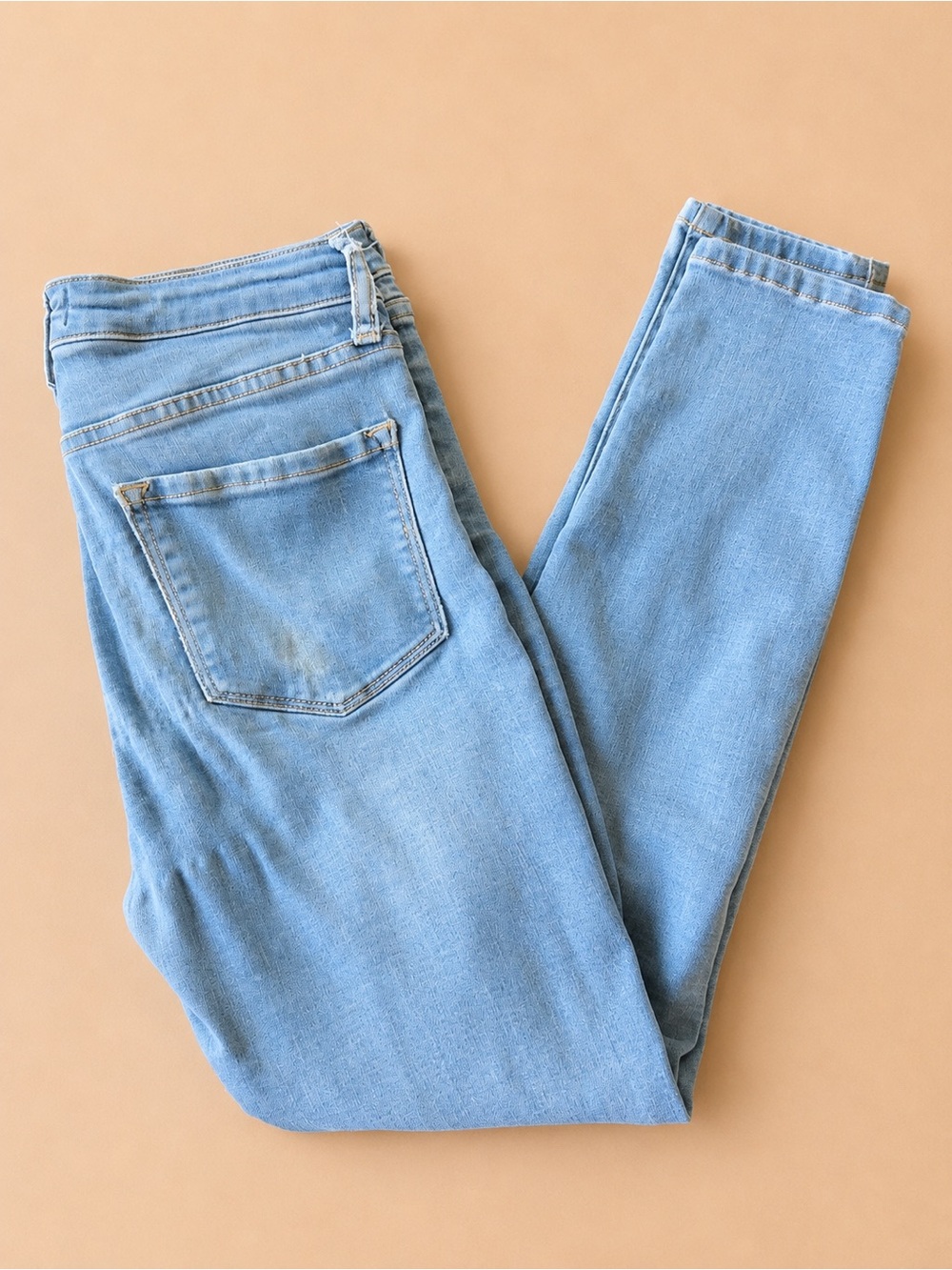 VERVET Los Angeles Light Wash Skinny Jeans Distressed Stretch Jeans - Picture 4 of 6